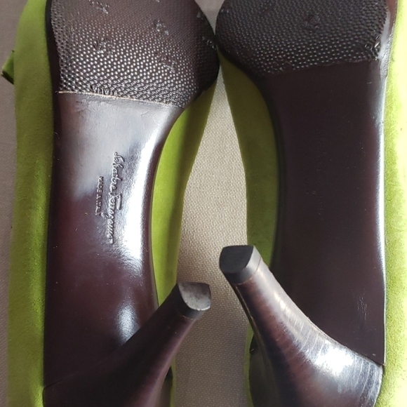 𝅺SALVATORE FERRAGAMO open toe heels. - Picture 7 of 7